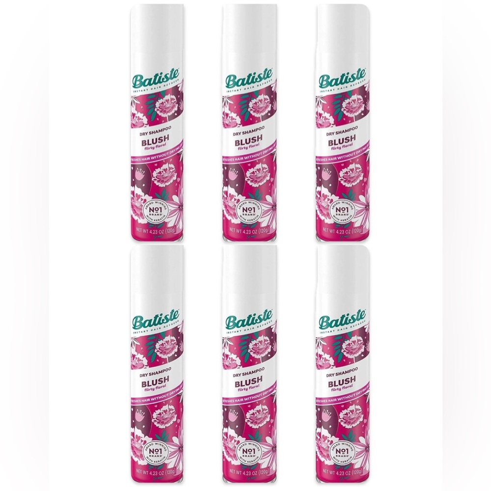 NEW Lot of 6x [Batiste] BLUSH Dry Shampoo - Full size, not travel!